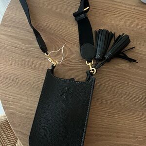 Tory Burch phone crossbody bag with tassels